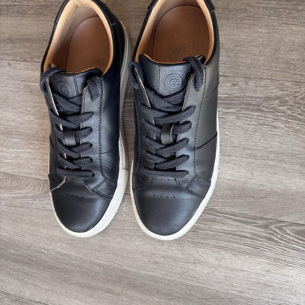 Greats Royale Nero Black Leather Sneakers Made In Italy Unisex US Size 8 EUR 38